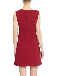 Tweed Virgin Wool-Blend Minidress