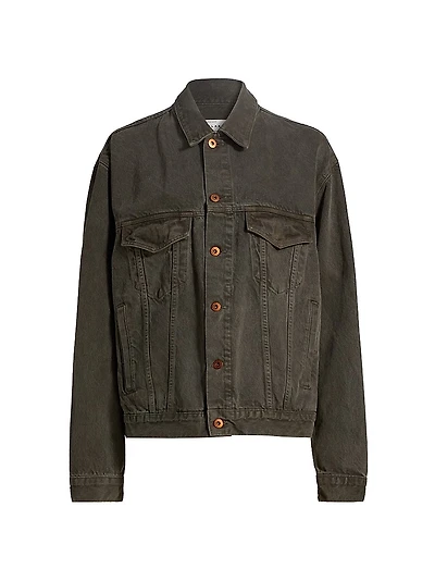 Oversized Boyfriend Denim Trucker Jacket