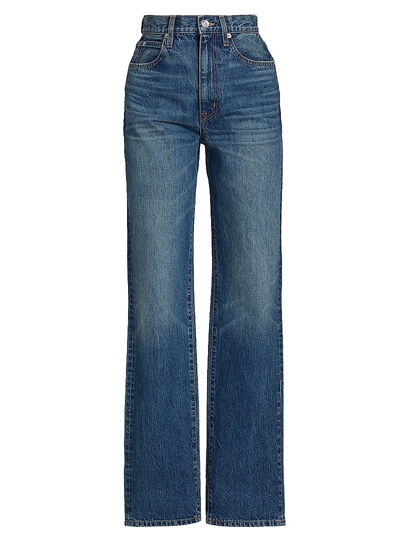 London Turn-Up Straight Jeans