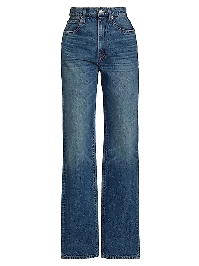 London Turn-Up Straight Jeans