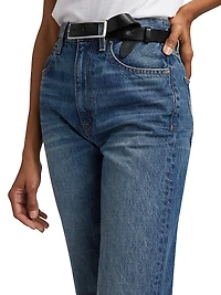 London Turn-Up Straight Jeans