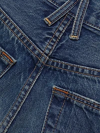 London Turn-Up Straight Jeans