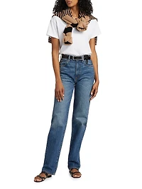 London Turn-Up Straight Jeans