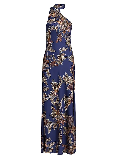 Leela Bias-Cut Maxi Dress