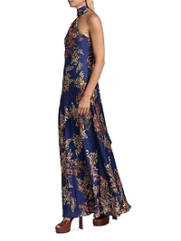 Leela Bias-Cut Maxi Dress