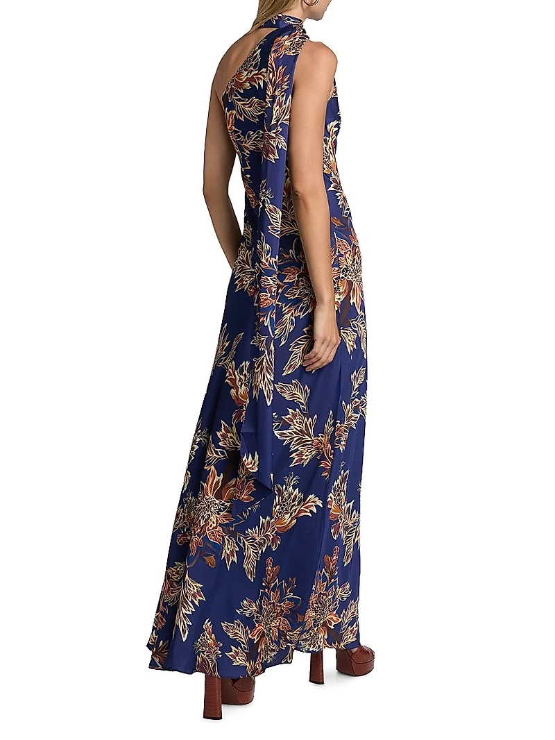 Leela Bias-Cut Maxi Dress