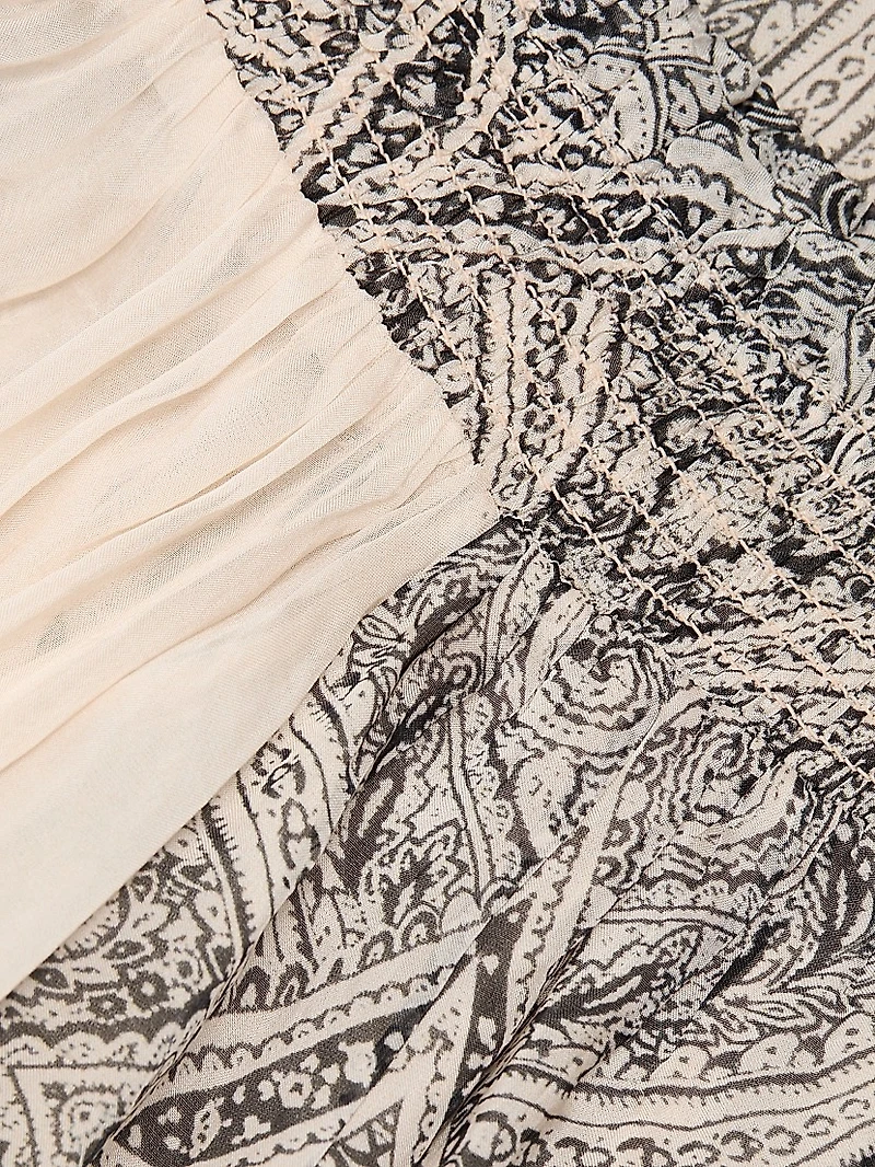 Chavi Paisley Off-The-Shoulder Top