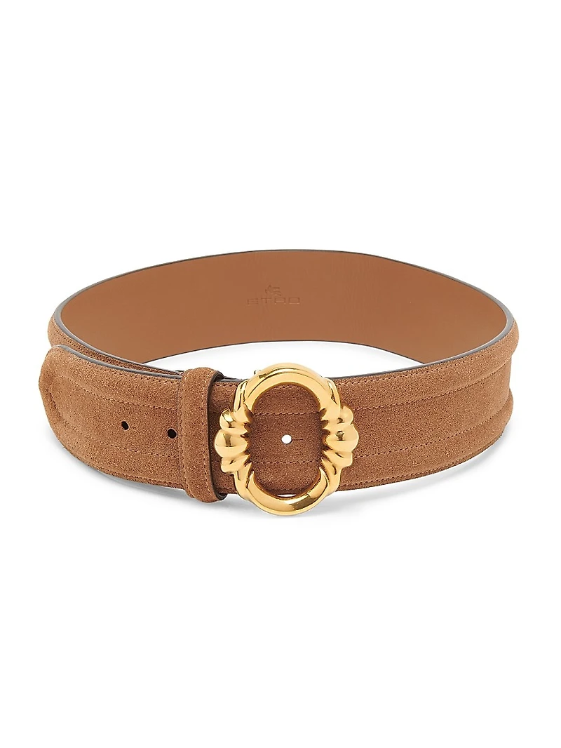 Suede Filligree Buckle Belt