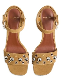 Nellcôte 60MM Crust Leather Sandals