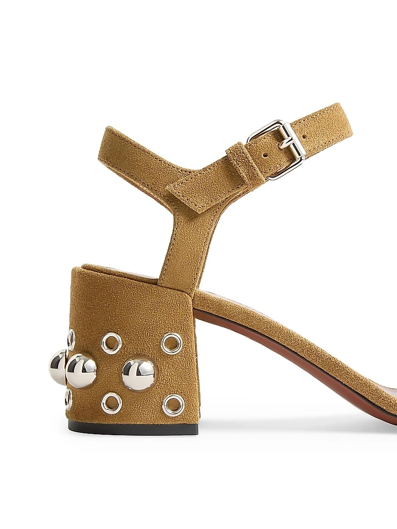 Nellcôte 60MM Crust Leather Sandals