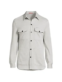 Camice Wool-Silk Shirt Jacket