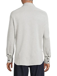 Camice Wool-Silk Shirt Jacket