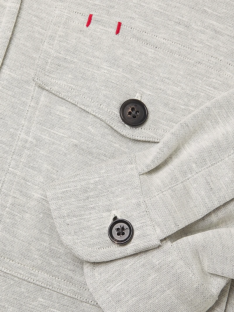 Camice Wool-Silk Shirt Jacket