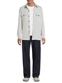 Camice Wool-Silk Shirt Jacket