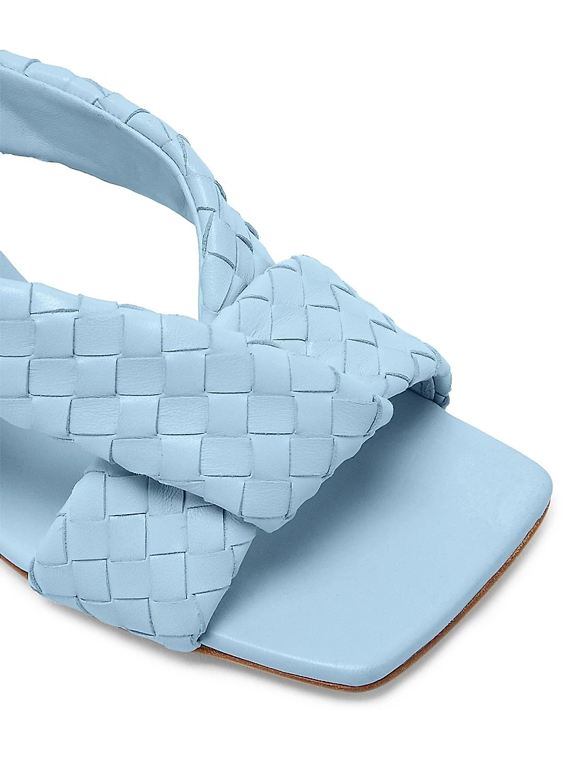 Riva 90MM Intrecciato Leather Sandals