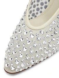 Sofia 90MM Crystal-Embellished Leather Pumps
