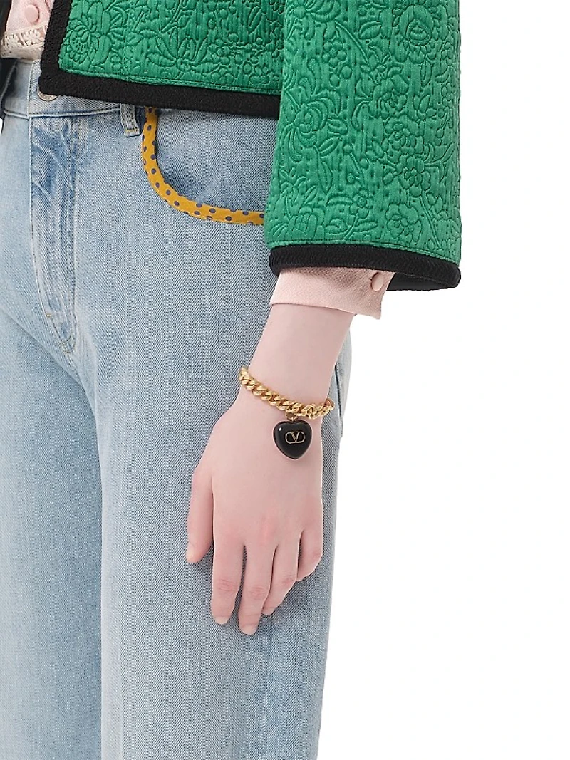 Coeur Royal Metal and Enamel Bracelet