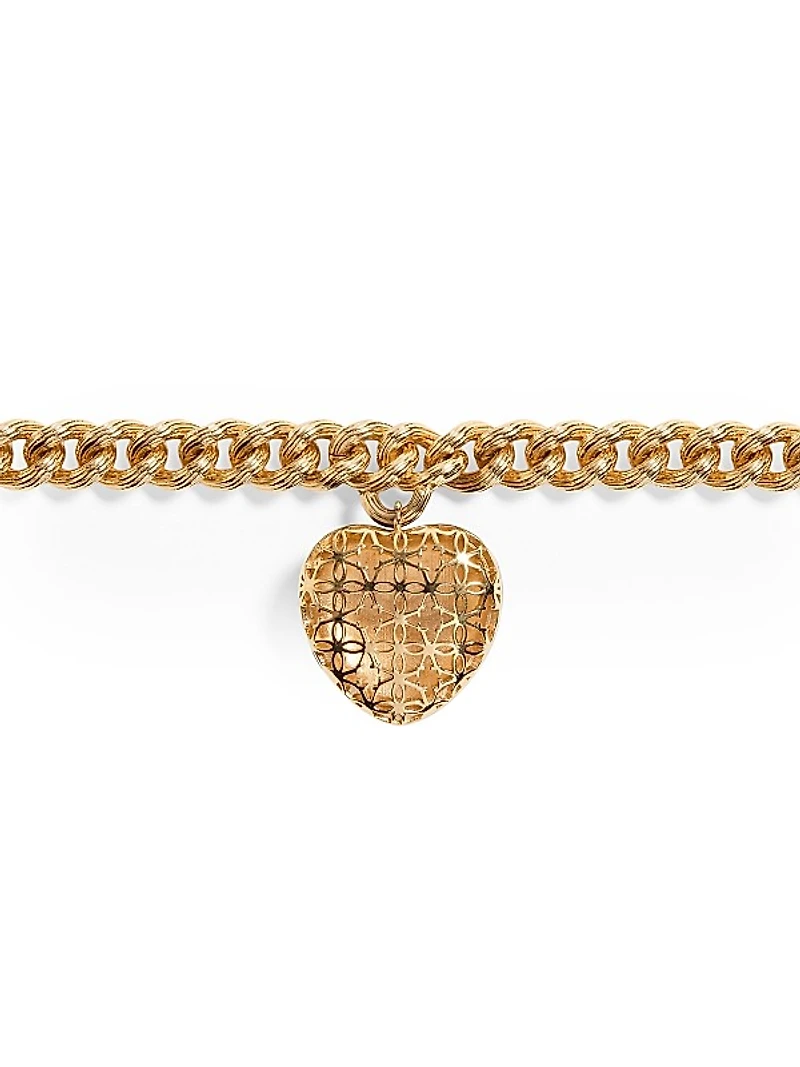 Coeur Royal Metal and Enamel Bracelet