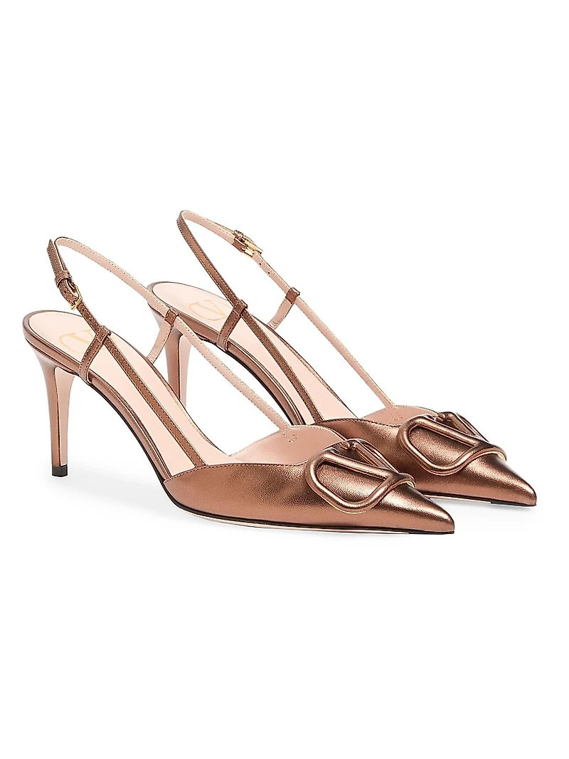 VLogo Signature Slingback Pumps 80MM