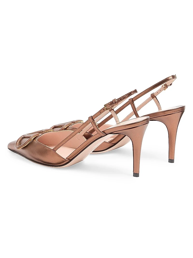 VLogo Signature Slingback Pumps 80MM