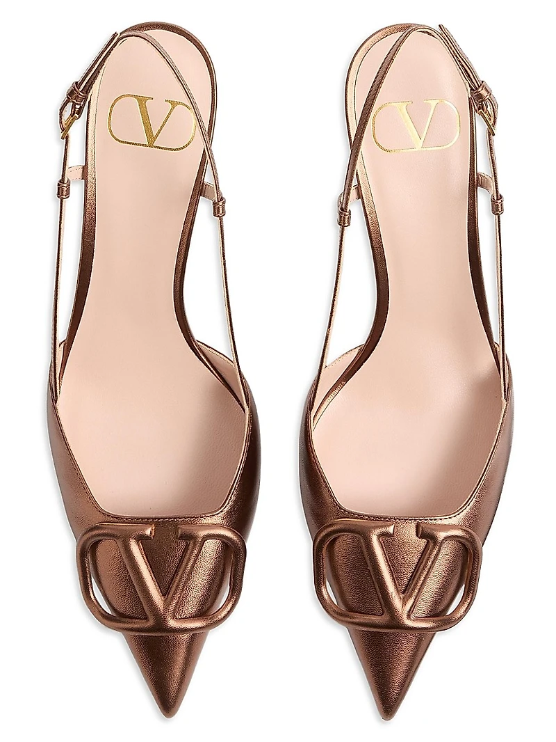 VLogo Signature Slingback Pumps 80MM