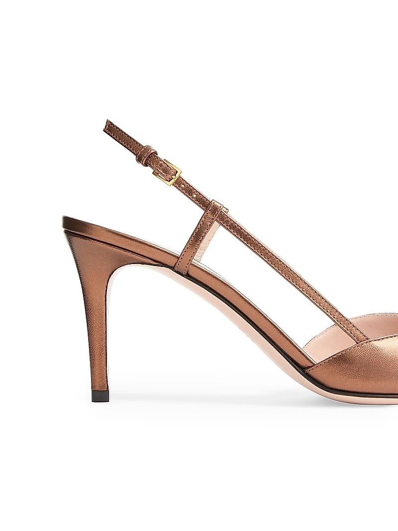 VLogo Signature Slingback Pumps 80MM