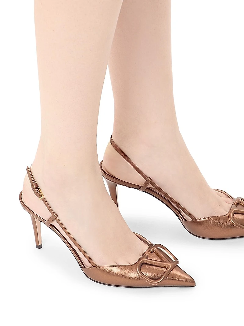 VLogo Signature Slingback Pumps 80MM