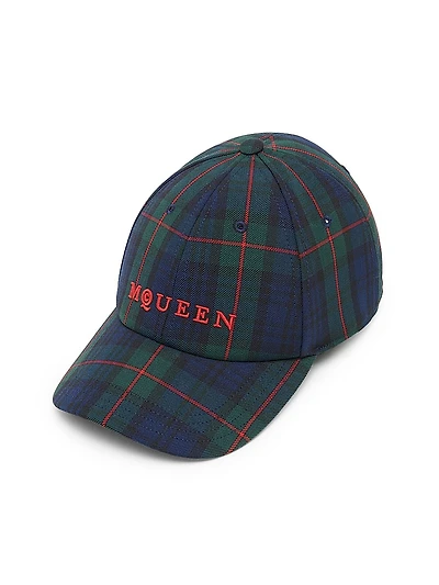 Logo Check Wool-Blend Hat