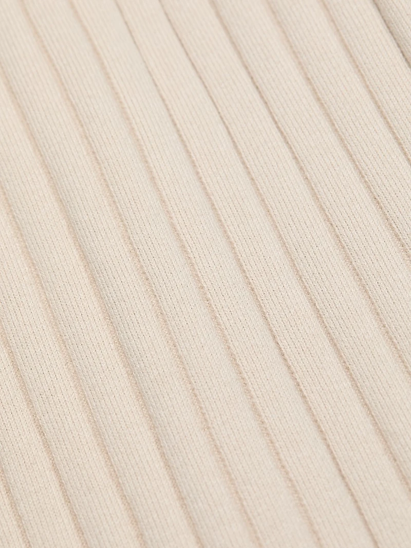 Cottonsilk Ribbed Crop Pants