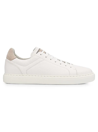 Grain Leather Low-Top Sneakers