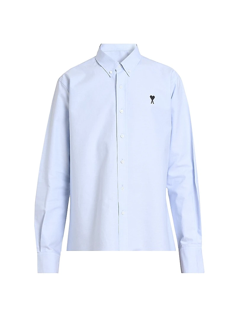 Contrasted Ami de Coeur Cotton Shirt
