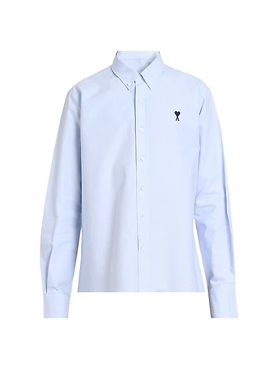 Contrasted Ami de Coeur Cotton Shirt