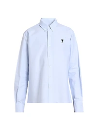 Contrasted Ami de Coeur Cotton Shirt