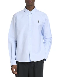 Contrasted Ami de Coeur Cotton Shirt
