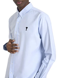 Contrasted Ami de Coeur Cotton Shirt