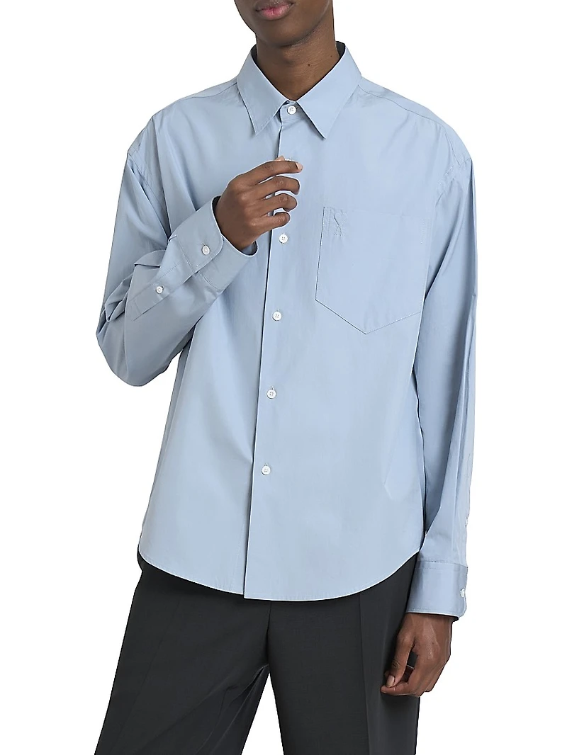 Embossed Ami de Coeur Boxy Shirt