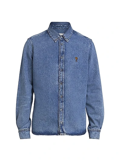 Denim ADC Logo Button-Down Shirt