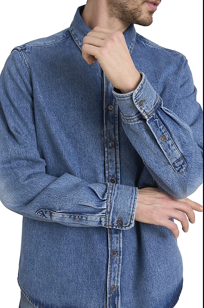 Denim ADC Logo Button-Down Shirt