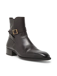 Hainaut Supple Grain Buckle Ankle Boots