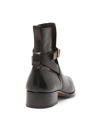 Hainaut Supple Grain Buckle Ankle Boots