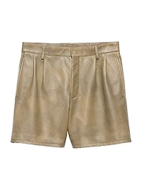 Nappa Leather Bermuda Shorts