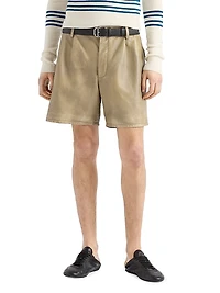 Nappa Leather Bermuda Shorts