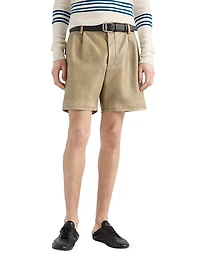 Nappa Leather Bermuda Shorts
