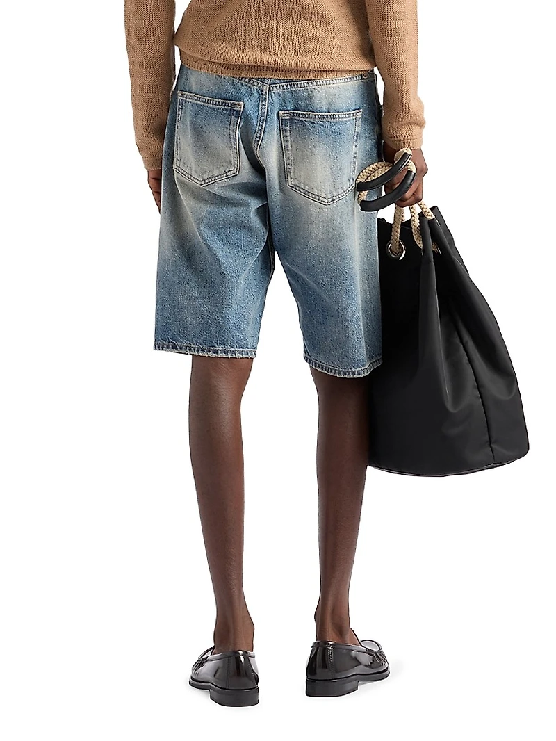 Denim Bermuda Shorts