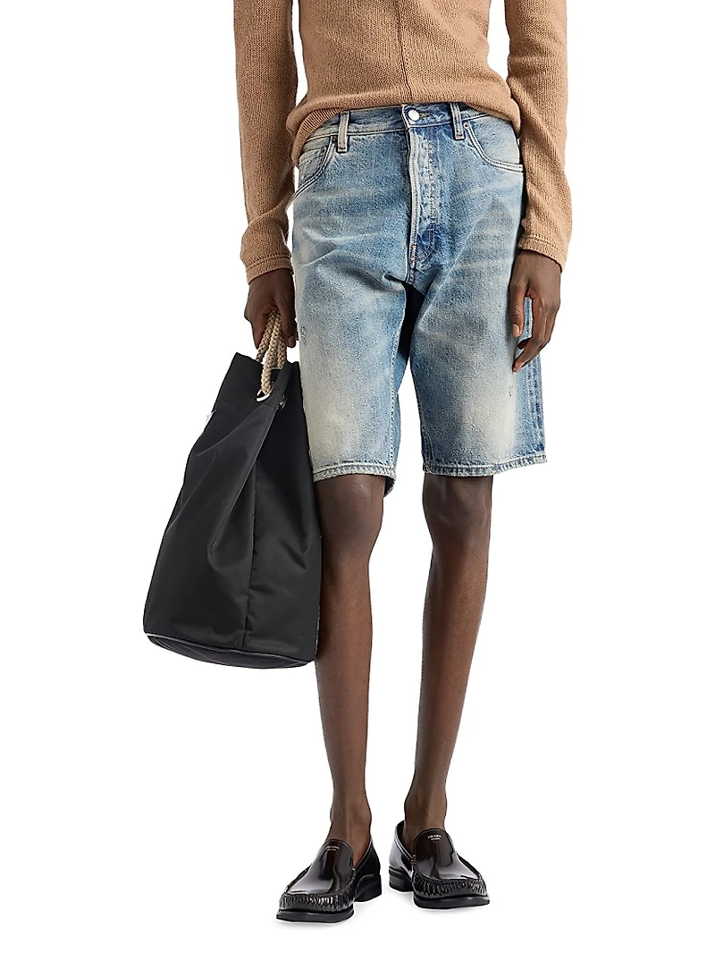 Denim Bermuda Shorts
