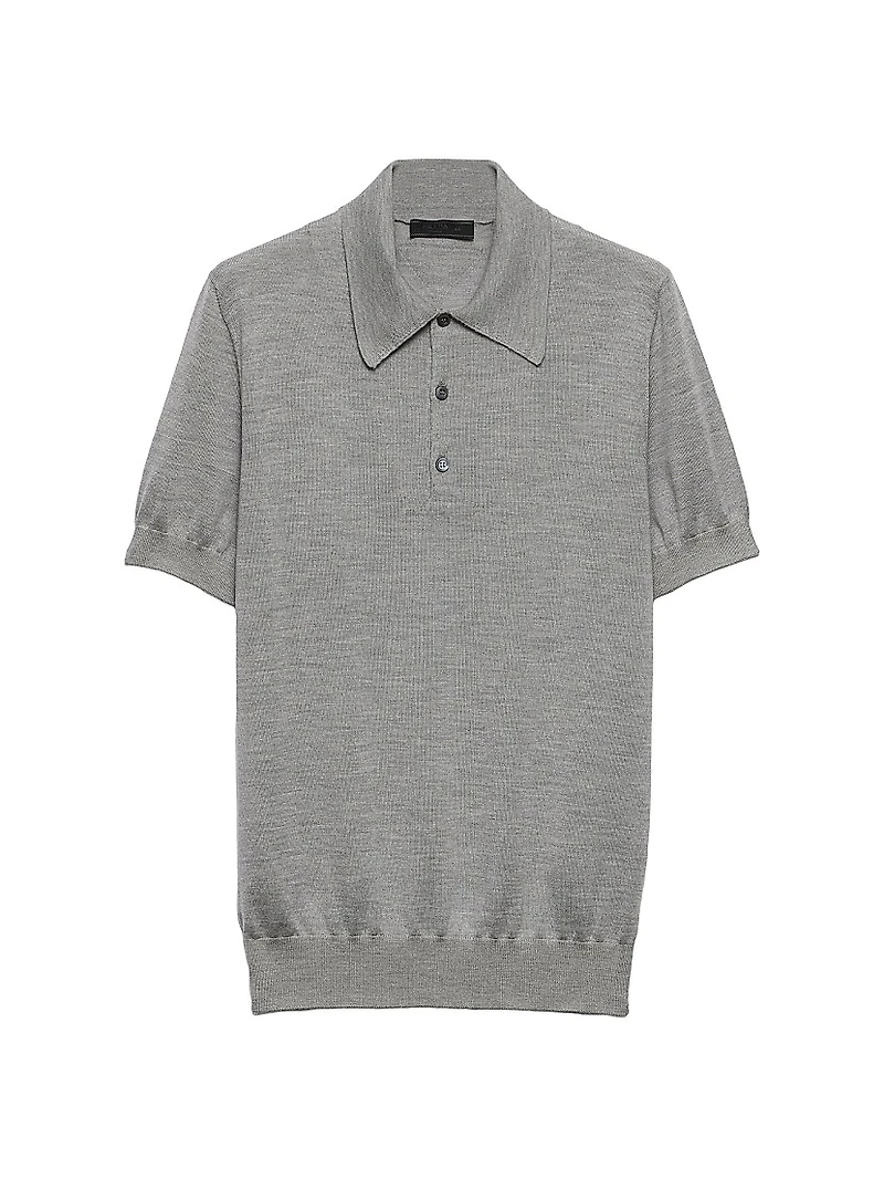 Cashmere and Silk Polo Shirt