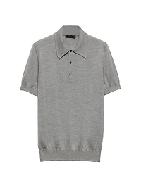 Cashmere and Silk Polo Shirt