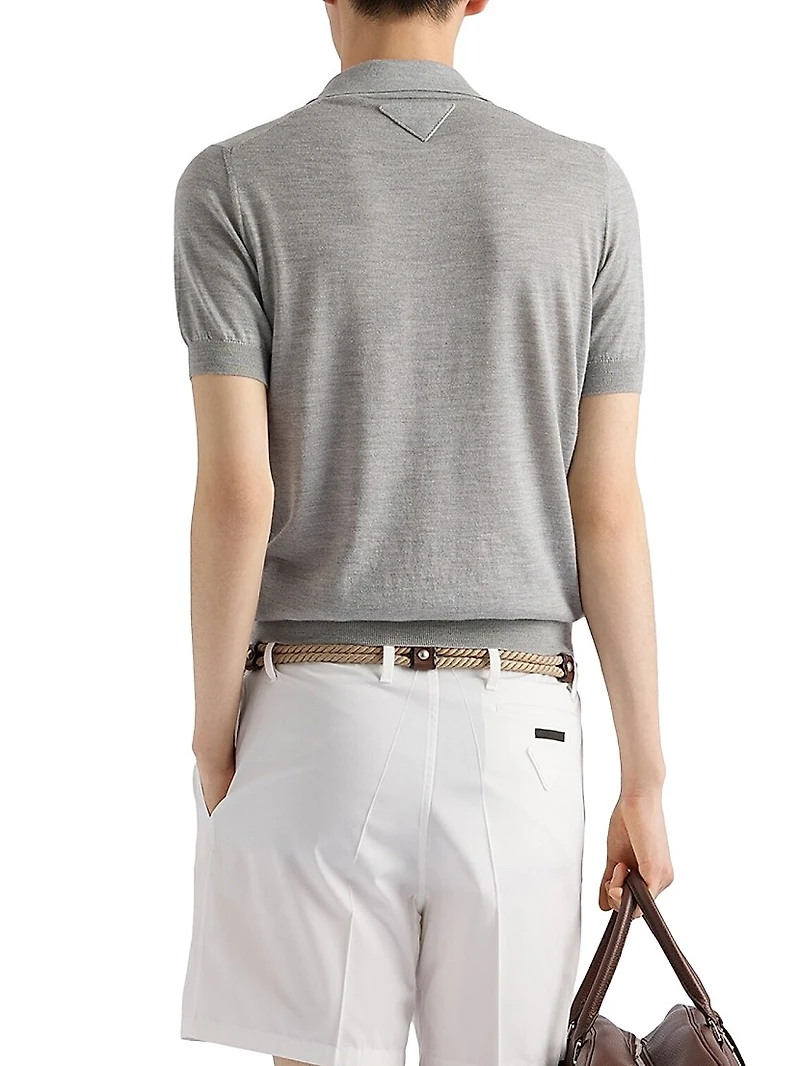 Cashmere and Silk Polo Shirt