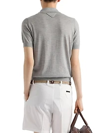 Cashmere and Silk Polo Shirt