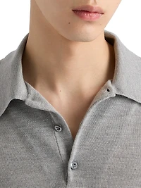Cashmere and Silk Polo Shirt